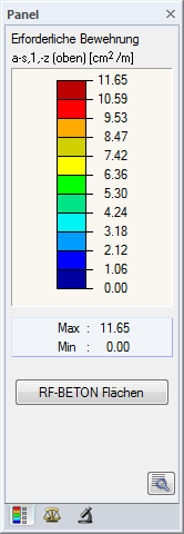 Schaltfläche für den Zugriff auf Funktionen von RF-BETON Flächen in der Softwareoberfläche.